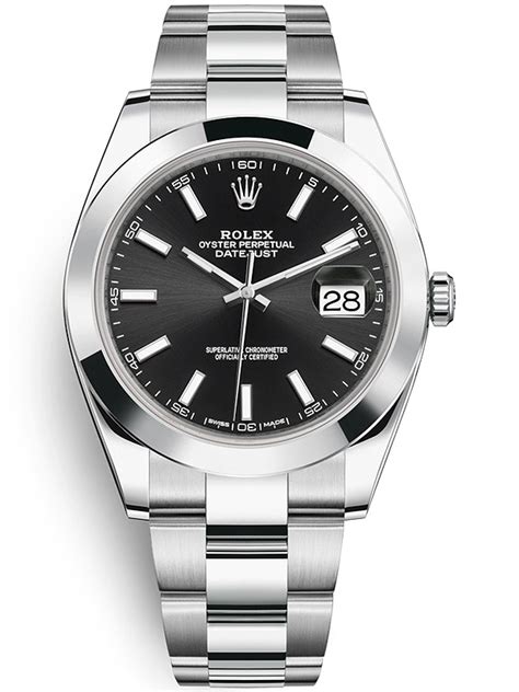 rolex datejust black dial replica|rolex datejust 126300 41mm.